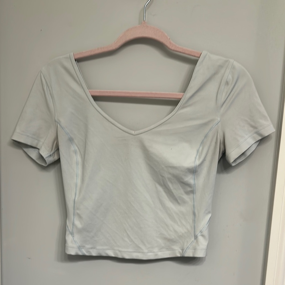 Lululemon light blue align size 6  V-Neck Top